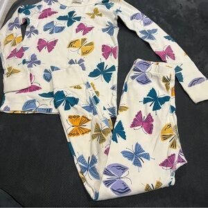 Hanna Andersson Butterfly Print Kids Pajama Set